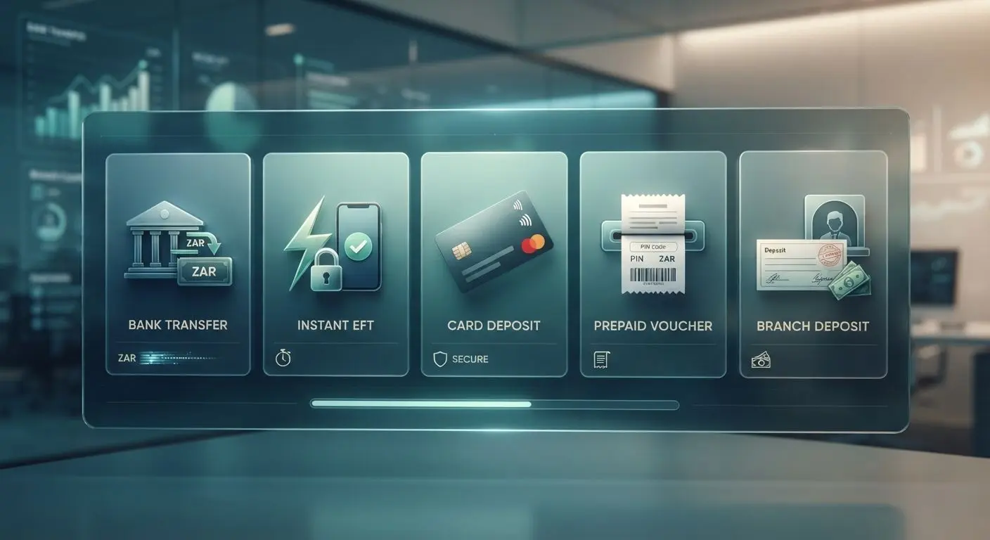 Comparison of online payment methods including EFT cards and vouchers