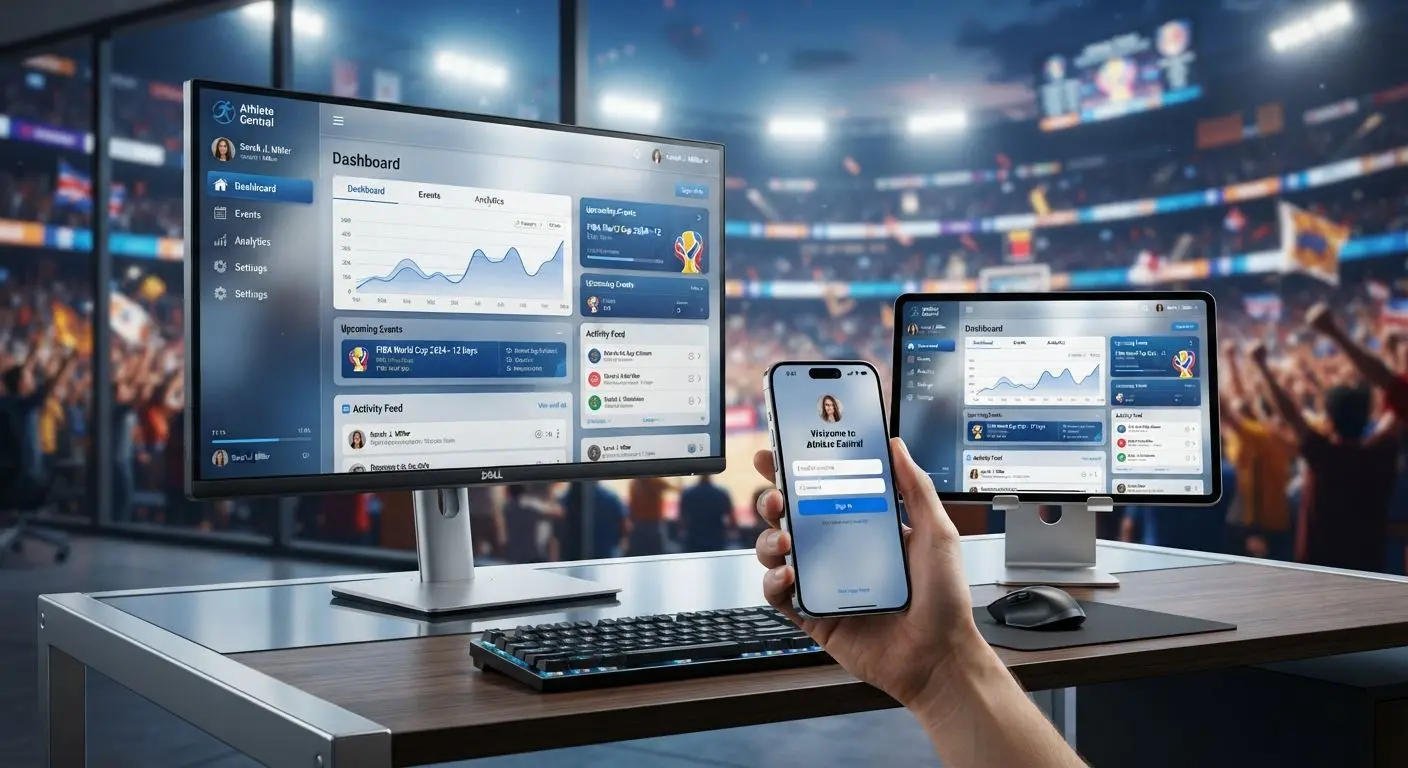 Multiple devices showing one BetXchange-style account login experience