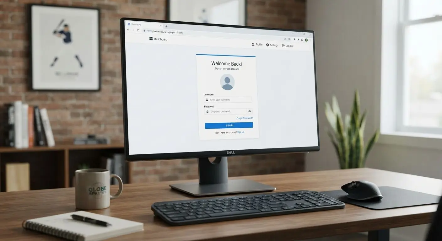 Desktop browser with BetXchange-style login form on screen