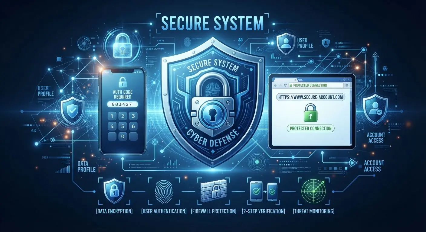 Betx ET Account Security Best Practices Security icons for protecting a Betx ET account on mobile and desktop