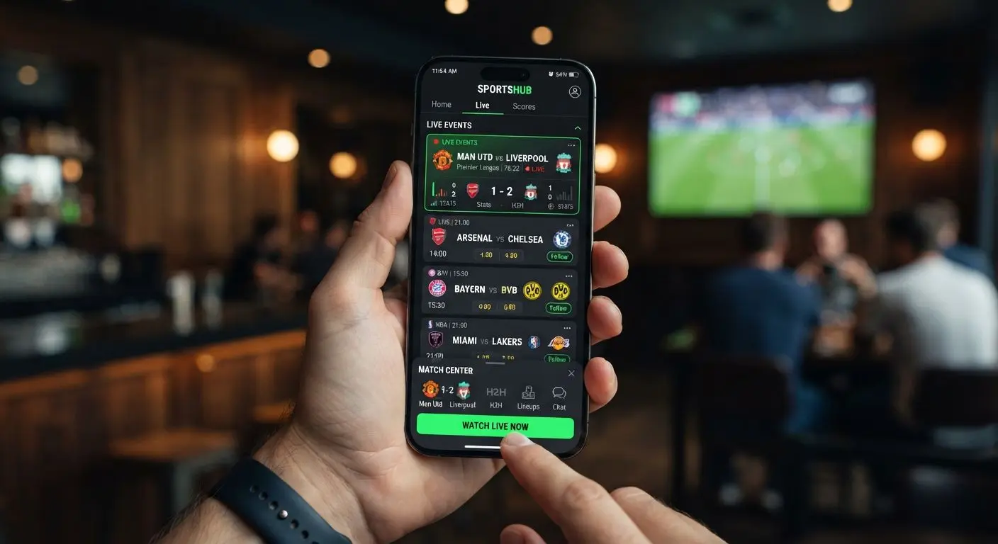 iPhone screen with BetXchange mobile sports section and slip interface