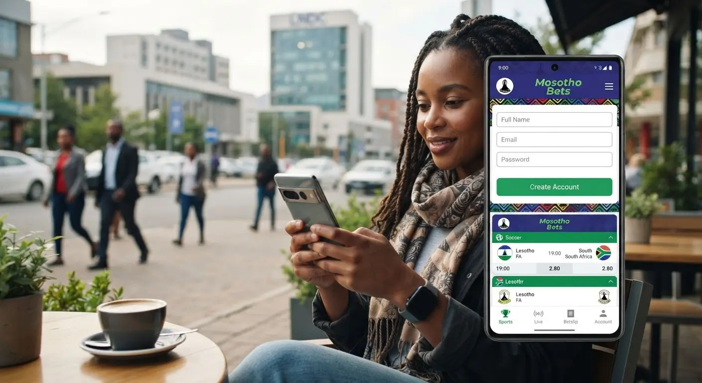 BetX Lesotho Mobile Registration Using a smartphone for BetX Lesotho registration and mobile betting