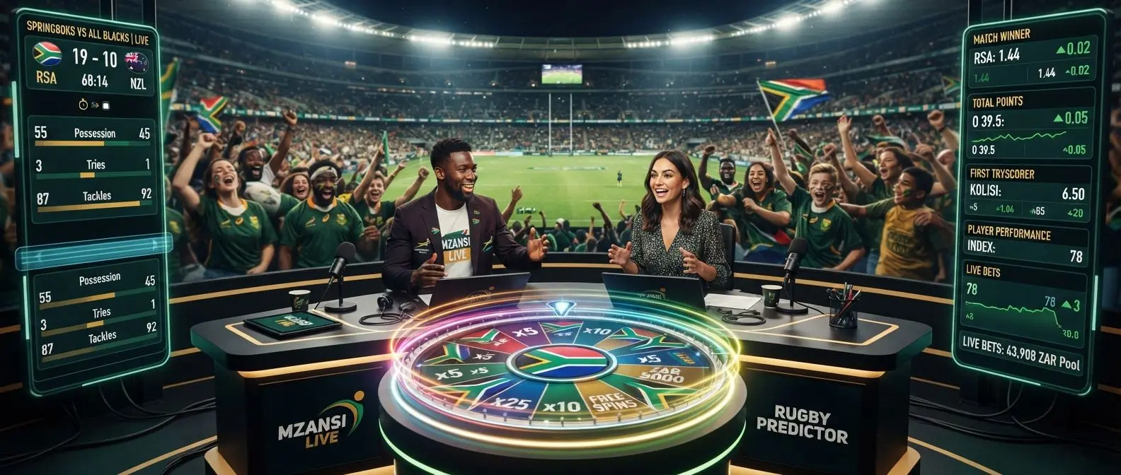 BetX Live banner with live wheel, sports action and South African players