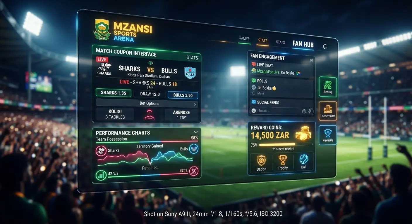 Sports-focused BetXchange style promotion visual with match interface and reward elements