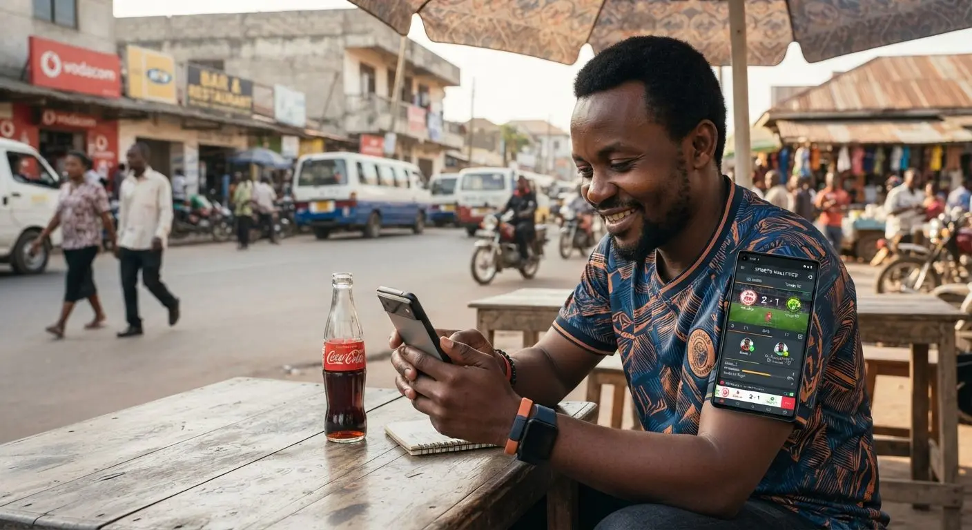 Mobile app use for sports entertainment on the go in Tanzania